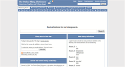 Desktop Screenshot of onlineslangdictionary.com