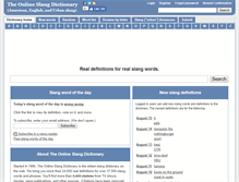 Tablet Screenshot of onlineslangdictionary.com